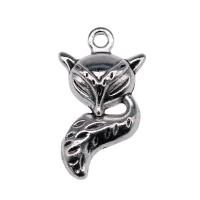 Tibetan Style Animal Pendants, Fox, antique silver color plated, vintage & Unisex, nickel, lead & cadmium free, 13x23mm, Sold By PC