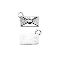 Tibetan Style Pendants, Envelope, antique silver color plated, vintage & Unisex, nickel, lead & cadmium free, 9x12mm, Sold By PC