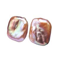 Orecchini perle d'acquadolci , perla d'acquadolce coltivata naturalmente, ottone Inserisci, Quadrato, placcato color argento, per la donna, nessuno, 14x16mm, Venduto da coppia