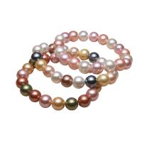 Shell Pearl Bracelet, Round, for woman, more colors for choice, 8mm,10mm, Sold Per 18.5-19 cm Strand