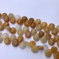 Mixed Gemstone Beads, Teardrop, polished, DIY & different materials for choice, more colors for choice, 10x12mm, 32PCs/Strand, Sold By Strand