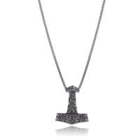 Stainless Steel smycken halsband, 304 rostfritt stål, för människan, silver, 43x50mm, Längd 23.6 inch, Säljs av PC