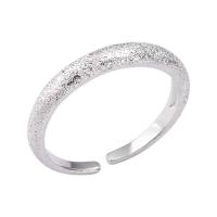 metal Anillo de dedo Cuff, chapado en color de plata, Estilo coreano & ajustable & para mujer, libre de níquel, plomo & cadmio, tamaño:6-8, Vendido por UD