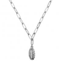 Edelstahl Schmuck Halskette, 304 Edelstahl, mit Verlängerungskettchen von 1.97inch, Modeschmuck & unisex & verschiedene Stile für Wahl, keine, Länge:ca. 21.65 ZollInch, verkauft von PC
