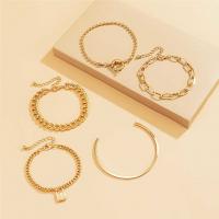 Zinc Alloy Bracelet Set plated 5 pieces & fashion jewelry & for woman nickel lead & cadmium free Sold By Set