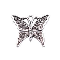 Zinc Alloy Animal Pendants Butterfly plated antique gold color Sold By PC