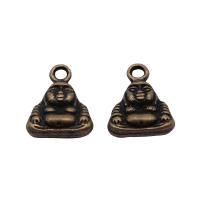 Tibetan Style Pendants, Buddha, plated, more colors for choice, 12x10x4mm, Sold By PC