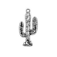 Zinc Alloy Pendants Opuntia Stricta plated silver color Sold By PC