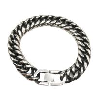 Titanium Steel Bracelet & Bangle Unisex & anti-fatigue silver color Sold By PC