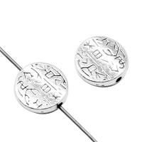 Tibetan Style Jewelry Beads, plated, DIY, silver color, 12mm, Sold By PC