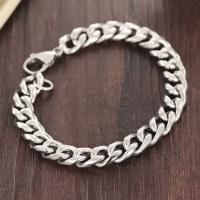 Stainless Steel Jewelry Bracelet 304 Stainless Steel plated Unisex & anti-fatigue & radiation protection silver color Sold By PC
