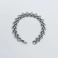 Stainless Steel Jewelry Bracelet, 304 Stainless Steel, electrolyzation, Unisex & anti-fatigue, silver color, Sold By PC