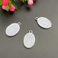 Stainless Steel Pendants, plated, DIY, 13x21mm, Sold By PC
