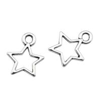 Zinc Alloy Star Pendant antique silver color plated vintage & Unisex & hollow nickel lead & cadmium free Sold By PC