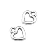 Zinc Alloy Heart Pendants plated vintage & Unisex & hollow nickel lead & cadmium free Sold By PC