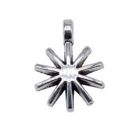 Tibetan Style Pendants, Snowflake, plated, vintage & Unisex, more colors for choice, nickel, lead & cadmium free, 10x13mm, Sold By PC