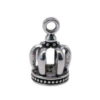 Tibetan Style Crown Pendants, plated, vintage & Unisex, more colors for choice, nickel, lead & cadmium free, 8x8x13mm, Sold By PC