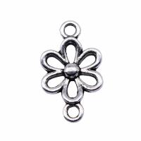 Flower Zinc Alloy Connector plated vintage & 1/1 loop nickel lead & cadmium free Sold By PC
