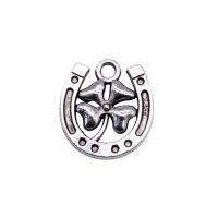 Tibetan Style Pendants, antique silver color plated, vintage & Unisex, nickel, lead & cadmium free, 16x15mm, Sold By PC