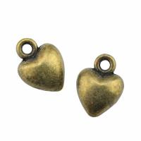 Zinc Alloy Heart Pendants plated vintage & Unisex nickel lead & cadmium free Sold By PC