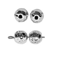 Zinc Alloy Jewelry Beads Round antique silver color plated vintage & DIY nickel lead & cadmium free Sold By PC