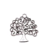 Tibetan Style Pendants, Tree, plated, vintage & Unisex, more colors for choice, nickel, lead & cadmium free, 26x26mm, Sold By PC