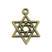 Tibetan Style Pendants, Hexagram, plated, vintage & Unisex & hollow, more colors for choice, nickel, lead & cadmium free, 22mm, Sold By PC