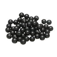 Die Hälfte gebohrt Südsee Shell Beads, Muschelkern, rund, DIY & verschiedene Größen vorhanden & halbgebohrt, schwarz, 100PCs/Tasche, verkauft von Tasche