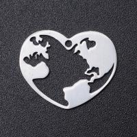 Stainless Steel Jewelry Necklace 201 Stainless Steel Heart Vacuum Ion Plating fashion jewelry & DIY & Unisex Sold By Bag