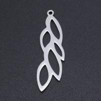 Stainless Steel smycken halsband, 201 rostfritt stål, Leaf, mode smycken & DIY & Unisex, fler färger för val, 37x11mm, 5PC/Bag, Säljs av Bag