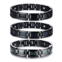 Titanium stål armbånd, mode smykker & for mennesket, 12mm, Længde Ca. 9 inch, Solgt af PC
