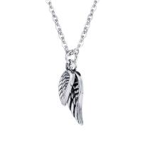 Stainless Steel Jewelry Necklace, 304 Stainless Steel, with 1.97inch extender chain, Feather, fashion jewelry & for man, Length:Approx 19.69 Inch, Sold By PC