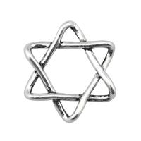 Zinc Alloy Pendants Hexagram plated silver color Sold By PC