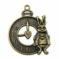 Tibetan Style Animal Pendants, Rabbit, plated, more colors for choice, 31x25mm, Sold By PC