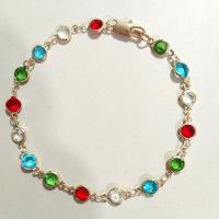 Crystal náhrdelník, Zinek, s Krystal, barva pozlacený, pro ženy, Délka Cca 22 cm, Prodáno By PC