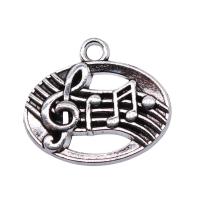 Tibetan Style Pendants, antique silver color plated, vintage & Unisex, nickel, lead & cadmium free, 22x20mm, Sold By PC