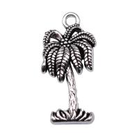 Zinc Alloy Pendants Palm Tree antique silver color plated vintage & Unisex nickel lead & cadmium free Sold By PC