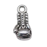 Zinc Alloy Pendants Boxing Glove antique silver color plated vintage & Unisex nickel lead & cadmium free Sold By PC
