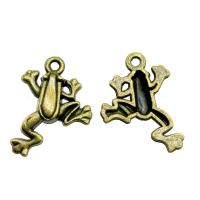 Zinc Alloy Animal Pendants Frog plated vintage & Unisex nickel lead & cadmium free Sold By PC