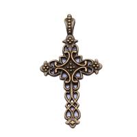 Tibetan Style Cross Pendants, plated, vintage & Unisex & hollow, more colors for choice, nickel, lead & cadmium free, 20x38mm, Sold By PC