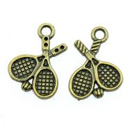 Tibetan Style Pendants, Tennis Racket, plated, vintage & Unisex, more colors for choice, nickel, lead & cadmium free, 18x14mm, Sold By PC