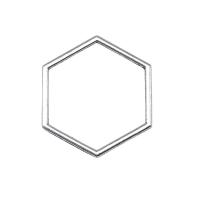 Zinc Alloy Pendants Hexagon antique silver color plated vintage & Unisex & hollow nickel lead & cadmium free Sold By PC