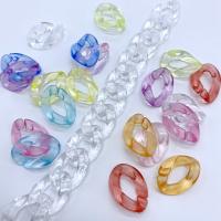 Acrylic Linking Ring, DIY, more colors for choice, 24x17mm, 100PCs/Bag, Sold By Bag