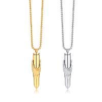 Stainless Steel Jewelry Necklace, 304 Stainless Steel, Vacuum Ion Plating, fashion jewelry & for man, more colors for choice, 54x10mm, Length:Approx 24 Inch, Sold By PC