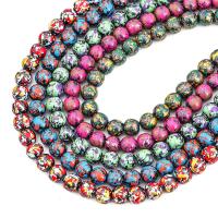 Non Magnetic Hematite Beads, Round, plated, DIY, more colors for choice, 8mm, Sold By Bag