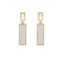Zinc Alloy Drop Earrings with Plank plated for woman Sold By Pair