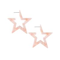 Acetate Stud Earring Star fashion jewelry & for woman nickel lead & cadmium free Sold By Pair