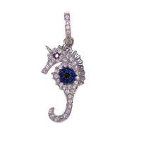 Cubic Zirconia Micro Pave Brass Pendant plated & micro pave cubic zirconia nickel lead & cadmium free Sold By PC