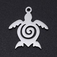Stainless Steel Animal Pendants, 201 Stainless Steel, Turtle, Vacuum Ion Plating, DIY & Unisex, more colors for choice, 19x17mm, 5PCs/Bag, Sold By Bag