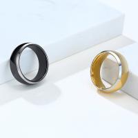 Volfrám acél Finger Ring, divat ékszerek & az ember, több színt a választás, 8x2.50mm, Által értékesített PC